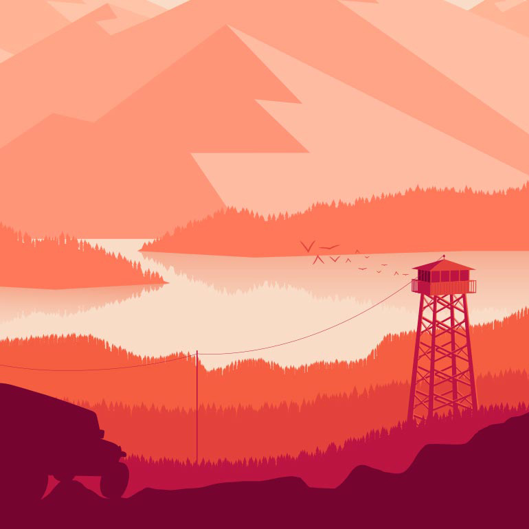 Warm Wilderness Vector Illustration